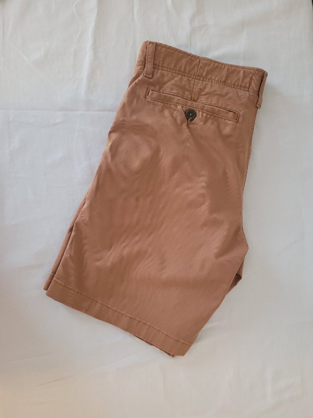 Flat Front Mens Shorts Rust Colored Size 34W True Craft